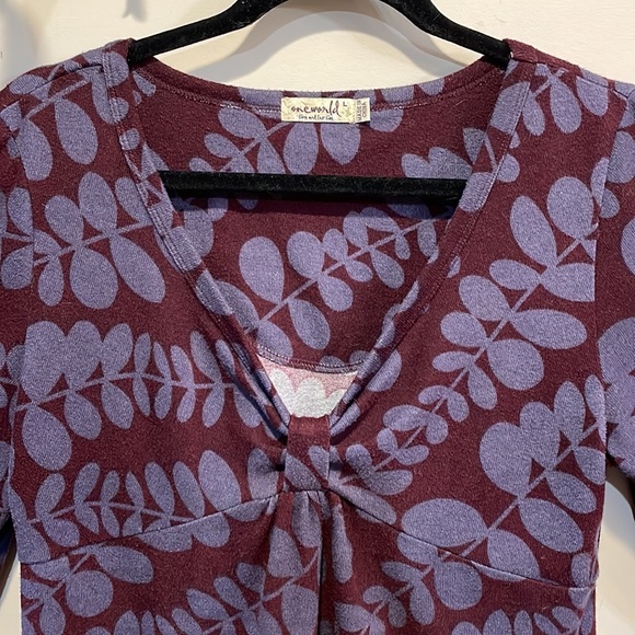 ONE WORLD Sweaters - Size L One World purple and plum sweater